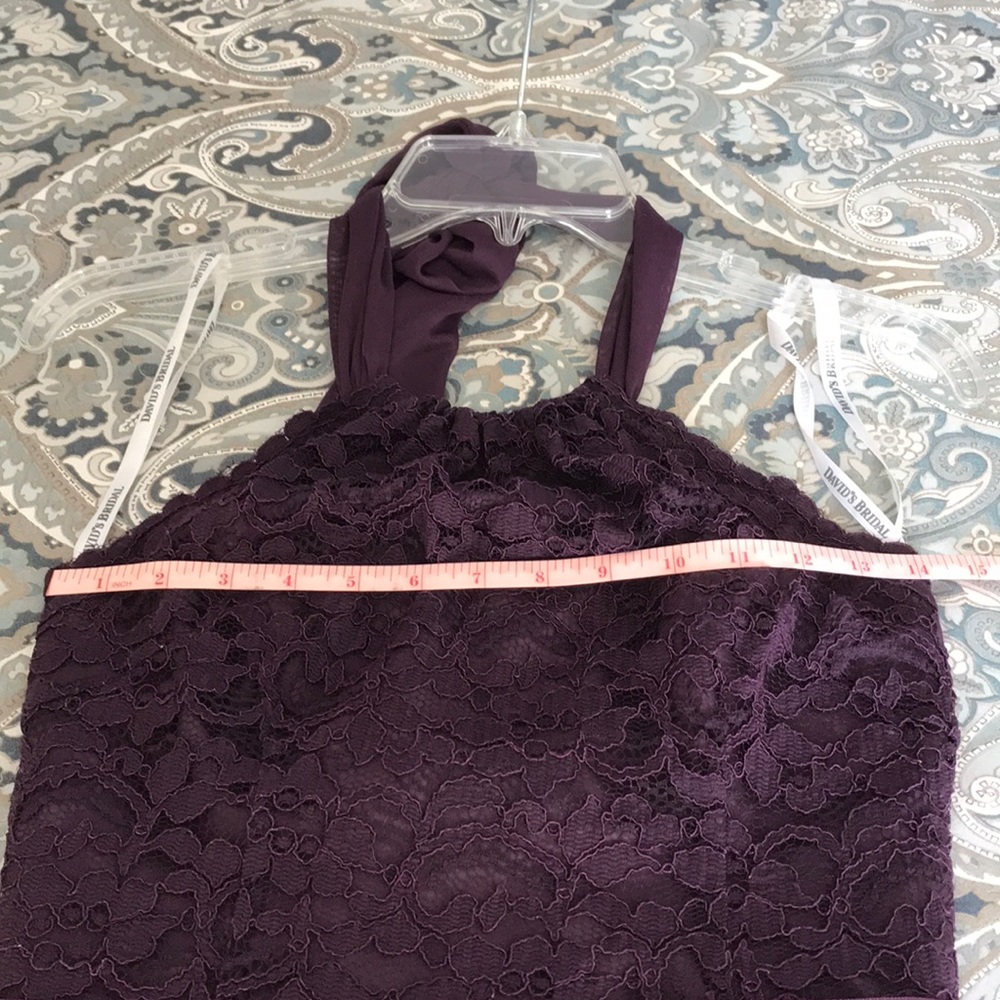 Davids Bridal bridesmaid halter dress size 4 - Picture 7 of 8